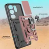 An exploded view of a phone case with its components labeled. Produktbild-Vorschau