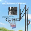 SPORTNOW Basketballmand voor buiten, verstelbare mandhoogte Productafbeelding-voorbeeld 6