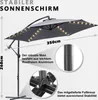 Jopassy parasol z oświetleniem LED parasol wspornikowy - Podgląd zdjęcia produktu 4