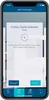 A smartphone screen displaying a smart home app interface. Produktbild-Vorschau