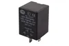 A black electronic relay unit with markings and pins. Produktbild-Vorschau