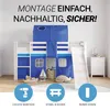 Homestyle4u Hochbett 90x200 mit Rausfallschutz mit Rutsche Produktbild-Vorschau 4