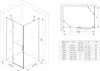 Mai & Mai Duschkabine 90x120cm ESG-Sicherheitsglas mit Produktbild-Vorschau 7