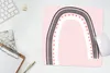 MuchoWow® Mauspad Mousepad Regenbogen - Minimalismus - Rosa Produktbild-Vorschau 5