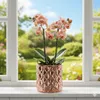 Keramik Blumentopf übertopf mit Roségold Spiegeleffekt Produktbild-Vorschau 3