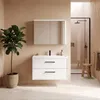 Badplaats Mobile Bagno Florence 80 x 40 cm - Bianco Lucido Anteprima dell’immagine prodotto 2