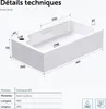 doporro Petit Lavabo Vasque à Poser Lave Mains Blanc Voir les images du produit 7