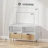 Meuble TV HOMCOM de 99 cm de long avec 2 étagères et un Voir les images du produit 3