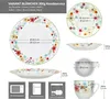 30 ks Kombinovaný servis Variant flowers porcelán 6 osob Náhled obrázku produktu 8
