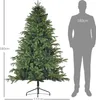 Umělý vánoční stromek HOMCOM, 183 cm, vánoční stromek s Náhled obrázku produktu 3