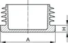 Lamellenstopfen 45x45mm für Vierkantrohr - Rohrstopfen Produktbild-Vorschau 2
