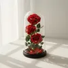 Kuketo | LED Rosen Deko Unter Glaskuppel – Leuchtende Rose Produktbild-Vorschau 4
