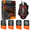 A product shot of a gaming mouse and its packaging, along with feature callouts. Podgląd zdjęcia produktu