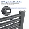 Heilmetz Badheizkörper 1200x500mm Mittelanschluss 513 Watt Produktbild-Vorschau 4