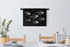 MuchoWow® Wandteppich Wandbehang Salmler auf schwarzem Produktbild-Vorschau 3