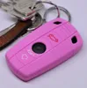 Auto Schlüssel Hülle Silikon Schutz Cover Rosa kompatibel Produktbild-Vorschau 1