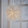 Großer weißer Papierstern ,Winter', 3-lagig, dekorative Produktbild-Vorschau 2