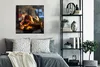 MuchoWow® Poster Ein brennender Kamin 75x75 cm - Wand Produktbild-Vorschau 4