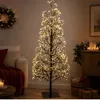 LED Deko Tanne, Baum mit Funkeleffekt H. 100cm schwarz mit Produktbild-Vorschau 5