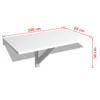 A white wall-mounted folding table with dimensions indicated. Podgląd zdjęcia produktu