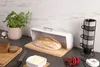 Zásobník na chlieb Zeller, kov/guma, biely Náhľad obrázku produktu 3