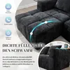 LVHOM Ecksofa mit Schlaffunktion L-Form, Schlafsofa mit Produktbild-Vorschau 2
