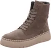 A single brown boot on a white background. Produktbild-Vorschau