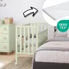 ZEE BAMBI Mint prístavná detská postieľka 100x50 cm s Náhľad obrázku produktu 1