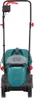 A front view of an electric lawnmower on a white background. Náhled obrázku produktu