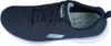 A top-down view of a blue Skechers shoe. Voir les images du produit