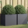 vidaXL květináč 2 ks Antracit 49x47x46 cm Ocel Náhled obrázku produktu 2