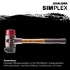 HALDER SIMPLEX Schonhammer Ø 60 mm Gummi / Plastik rot mit Produktbild-Vorschau 5