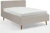Bett Dalila 140x200cm Teddystoff - beige Produktbild-Vorschau 4
