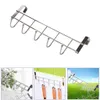 Collage of images showing an over-the-door hook rack. Produktbild-Vorschau