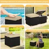 Yaheetech 2er Set Rattan Hocker Gartenhocker mit Produktbild-Vorschau 7