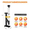 Meulbaty Pellet-Terrassenofen, 180 cm hoher Holzpelletofen Produktbild-Vorschau 2