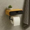 Relaxdays Toilettenpapierhalter, ohne Bohren, Ablage & Produktbild-Vorschau 3