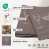 Geschirrtücher 4er Set, 50x70 cm, Halbleinen, braun Produktbild-Vorschau 2