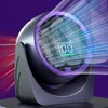 A desk fan is shown with air streams depicted as emanating from it. Produktbild-Vorschau