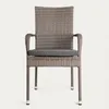 A single chair with a cushion, shown from the front on a white background. Podgląd zdjęcia produktu