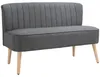 HOMCOM – dwuosobowa sofa tapicerowana, sofa podwójna, sofa Podgląd zdjęcia produktu 1