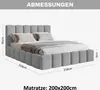 MOTIVENA Nunu Bubble Polsterbett 200x200 mit Bettkasten, Produktbild-Vorschau 7