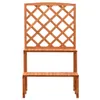 vidaXL Scala a fiore con traliccio arancione 70x42x120cm in Anteprima dell’immagine prodotto 1