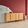 sweeek - Vintage-Sideboard im Holzlook mit 4 Türen, 160 cm Produktbild-Vorschau 5