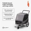 Klarfit príves pre psa na bicykel s objemom 324 l XXL, Náhľad obrázku produktu 2