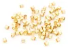 Vintageparts Quetschperlen Messing Goldfarben 2,5 x 2,5 mm Produktbild-Vorschau 1