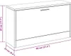 vidaXL Schuhbank Eiche 80x24x45 cm Produktbild-Vorschau 9