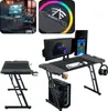 XMTECH Gaming Tisch Eckschreibtischer 120x60cm PC Produktbild-Vorschau 1