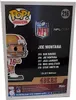 The back of a Funko Pop! box for Joe Montana, showing the figure and other NFL legends in the series. Náhľad obrázku produktu
