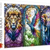 Puzzle 1000 elementów Witraż Zwierzęta Trefl Náhľad obrázku produktu 7